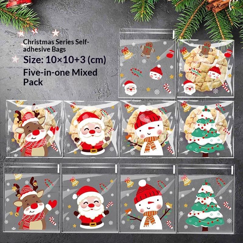 100pcs Christmas Self Adhesive - đánh giá và giá Xmas Food Snacks