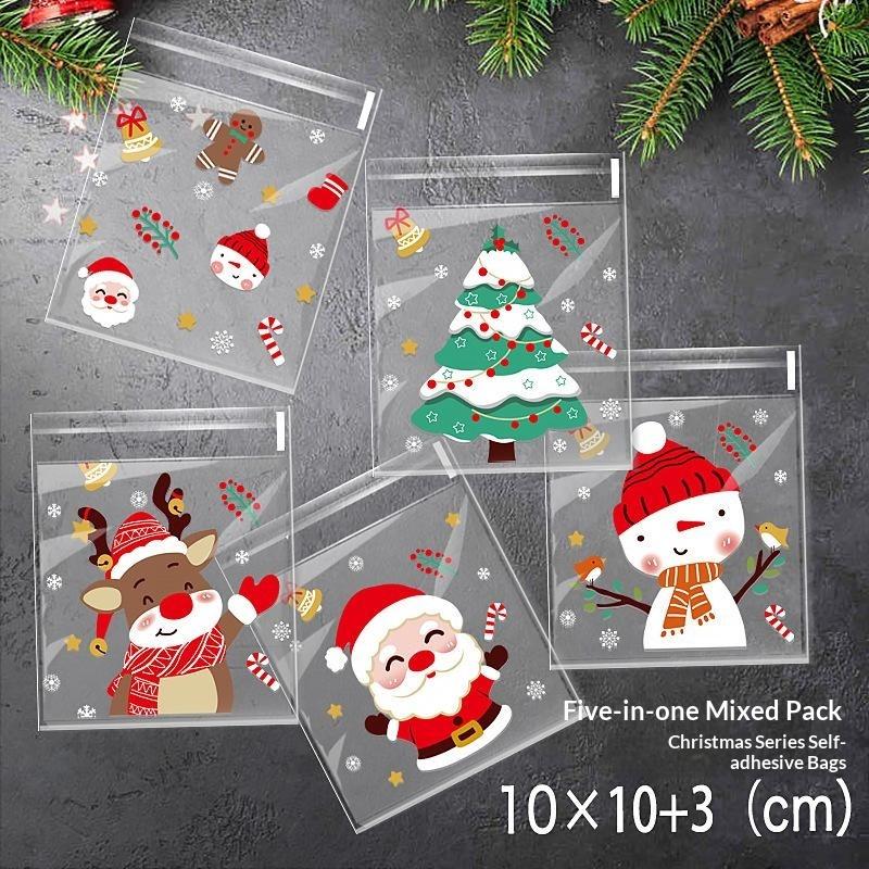 100pcs Christmas Self Adhesive - đánh giá và giá Xmas Food Snacks