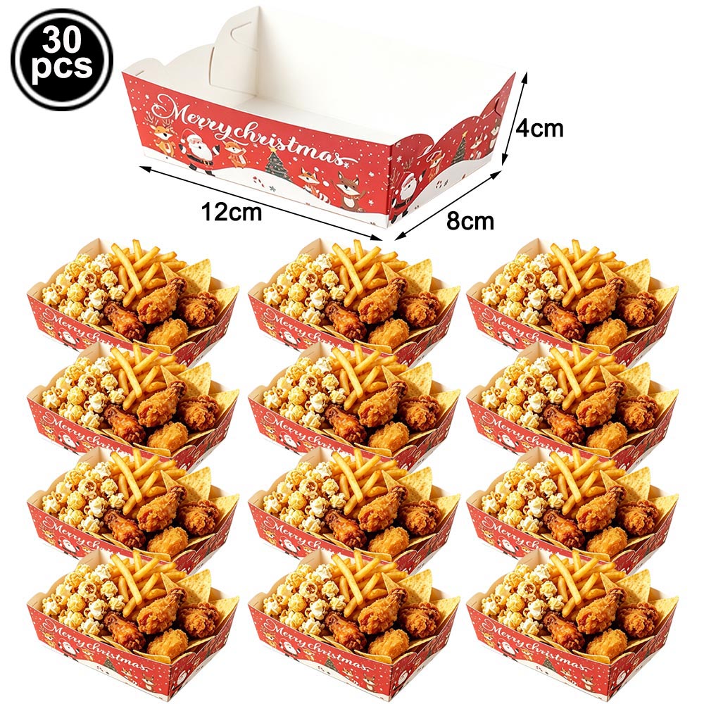 Santa Claus Theme Disposable T - đánh giá và giá Xmas Food Snacks