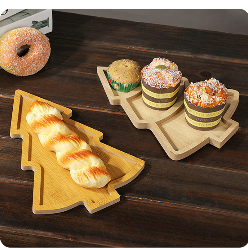 Christmas Plate Wooden Tray Xm - đánh giá và giá Xmas Food Snacks