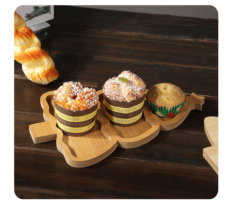 Christmas Plate Wooden Tray Xm - đánh giá và giá Xmas Food Snacks