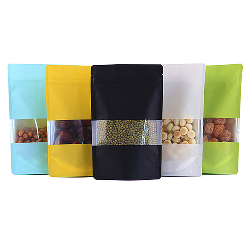 100PCS Foil Window Ziplock Bag - đánh giá và giá Xmas Food Snacks