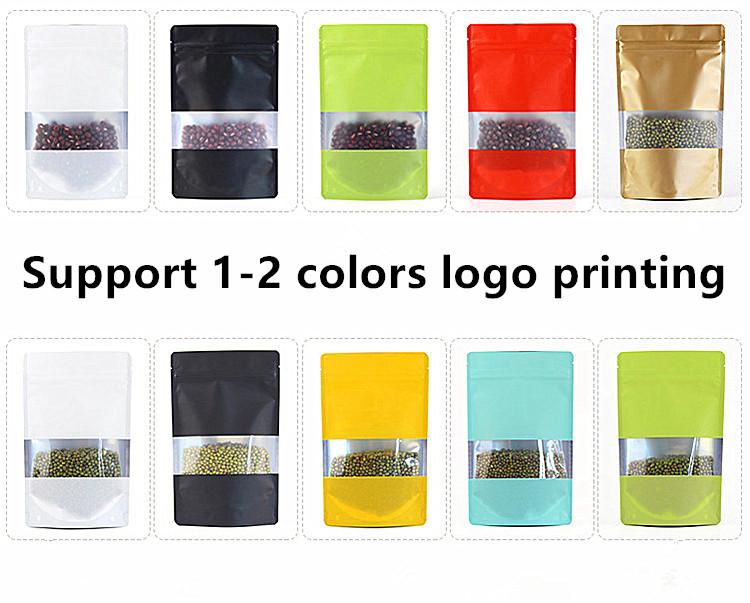 100PCS Foil Window Ziplock Bag - đánh giá và giá Xmas Food Snacks