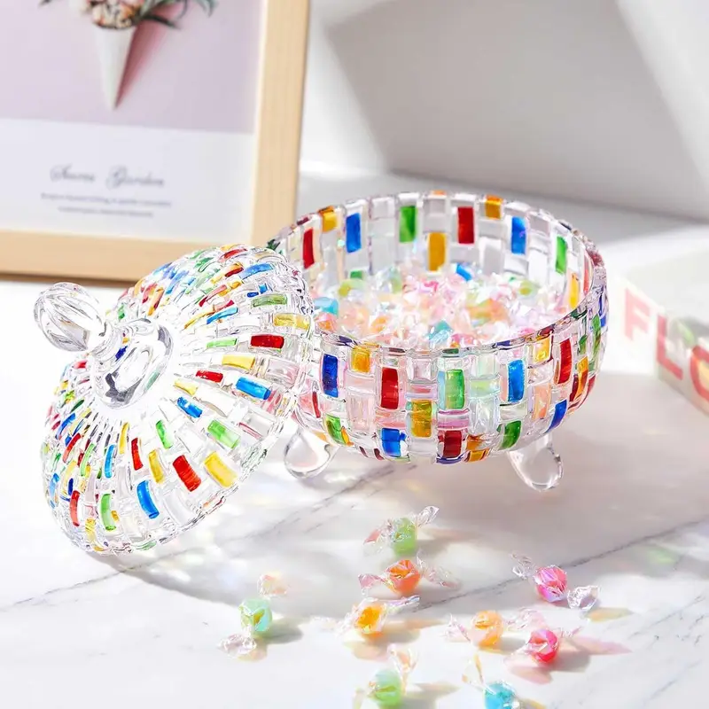 Nordic Glass Candy Jar with Li - đánh giá và giá Dried Fruit Mix
