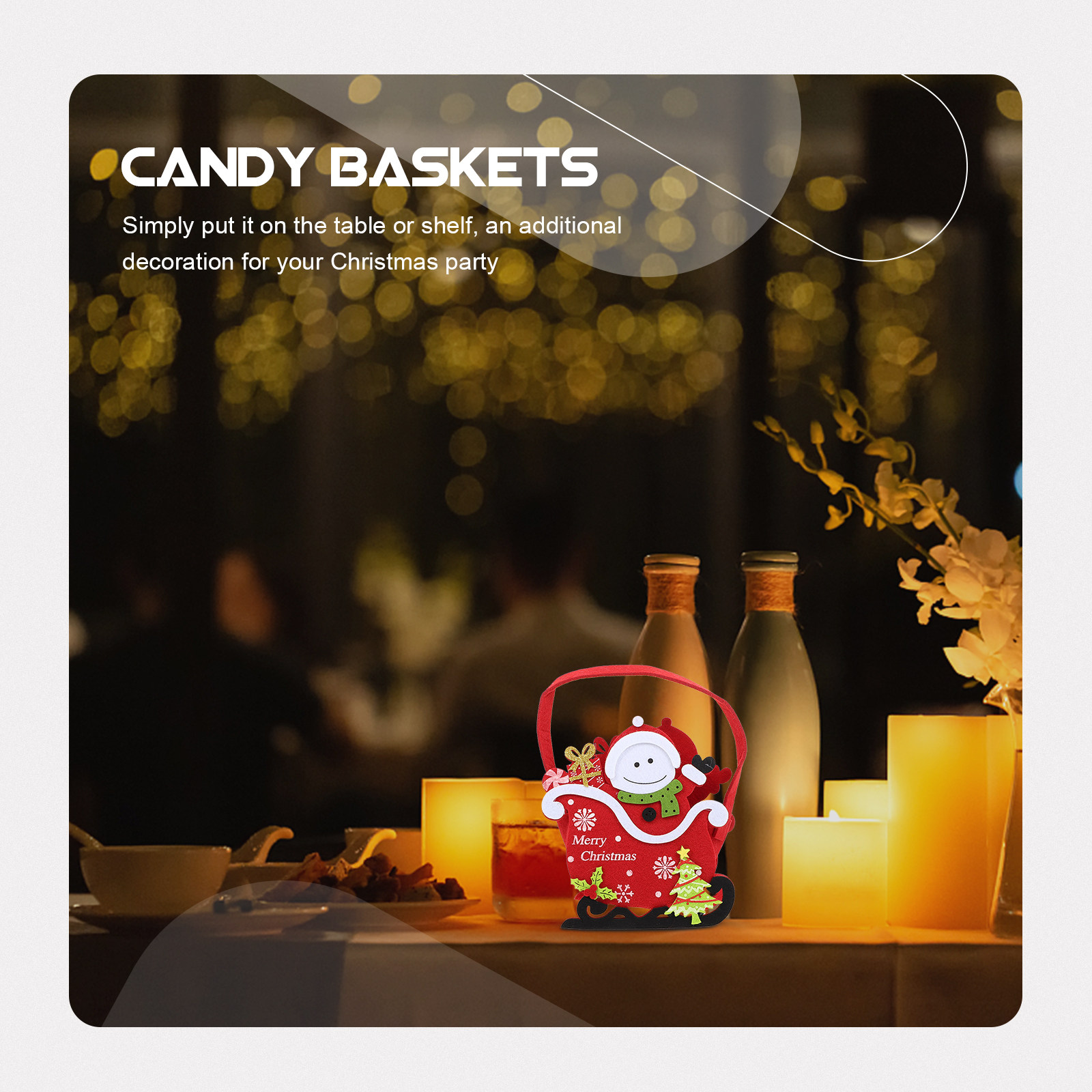 1Pcs Christmas Candy Basket Xm - đánh giá và giá Xmas Food Snacks